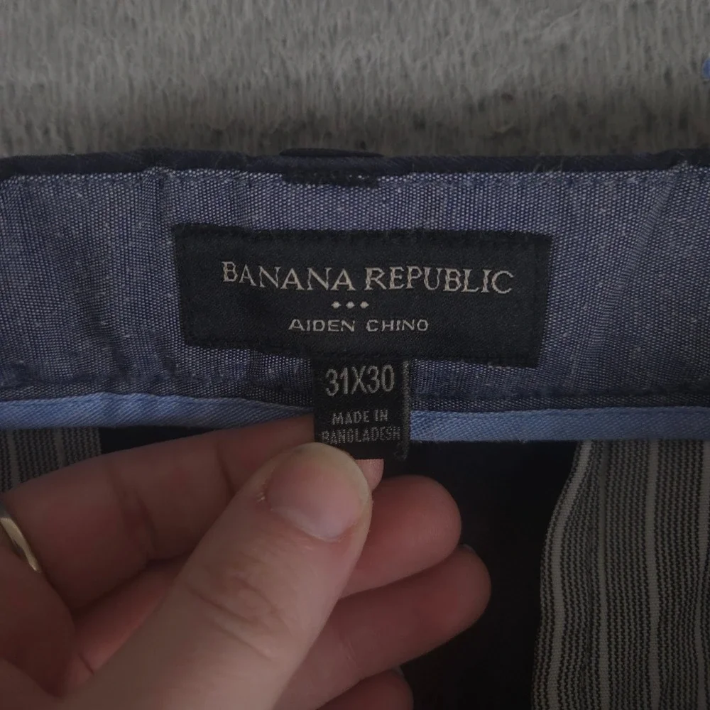 Banana Republic Pants Mens 31x30 Aiden Slim Leg Chino Stretch Cotton Trousers